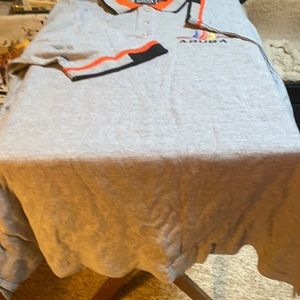 Man large knit shirt slv shirt